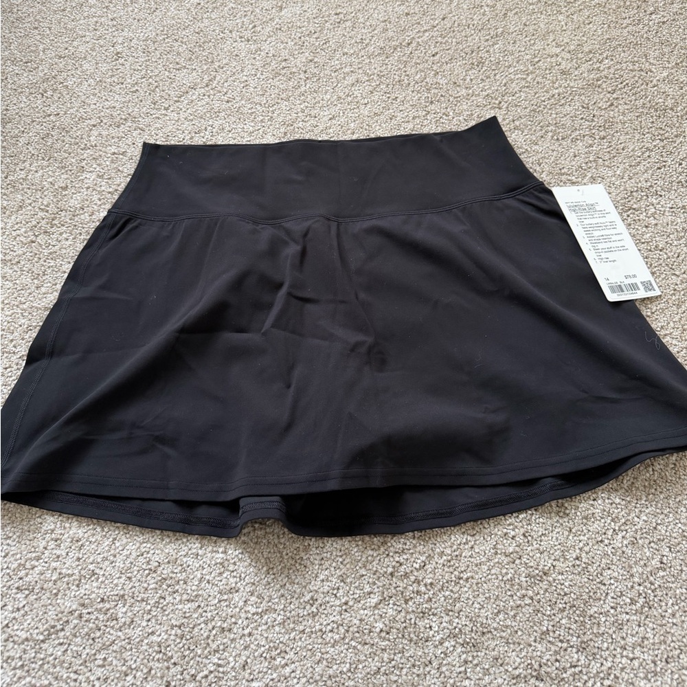Lululemon athletica Black Align high-rise Skirt size 14 NWT